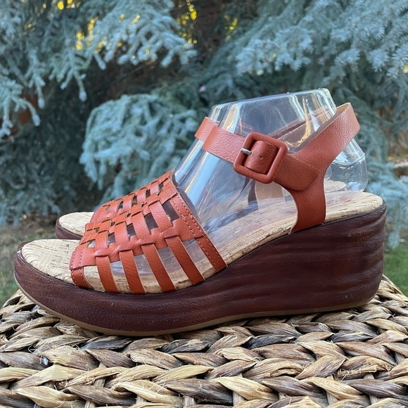 NEW Korks Marley Woven Vegan Leather Wedge Platform Sandals. Women’s size 10 - Picture 8 of 8
